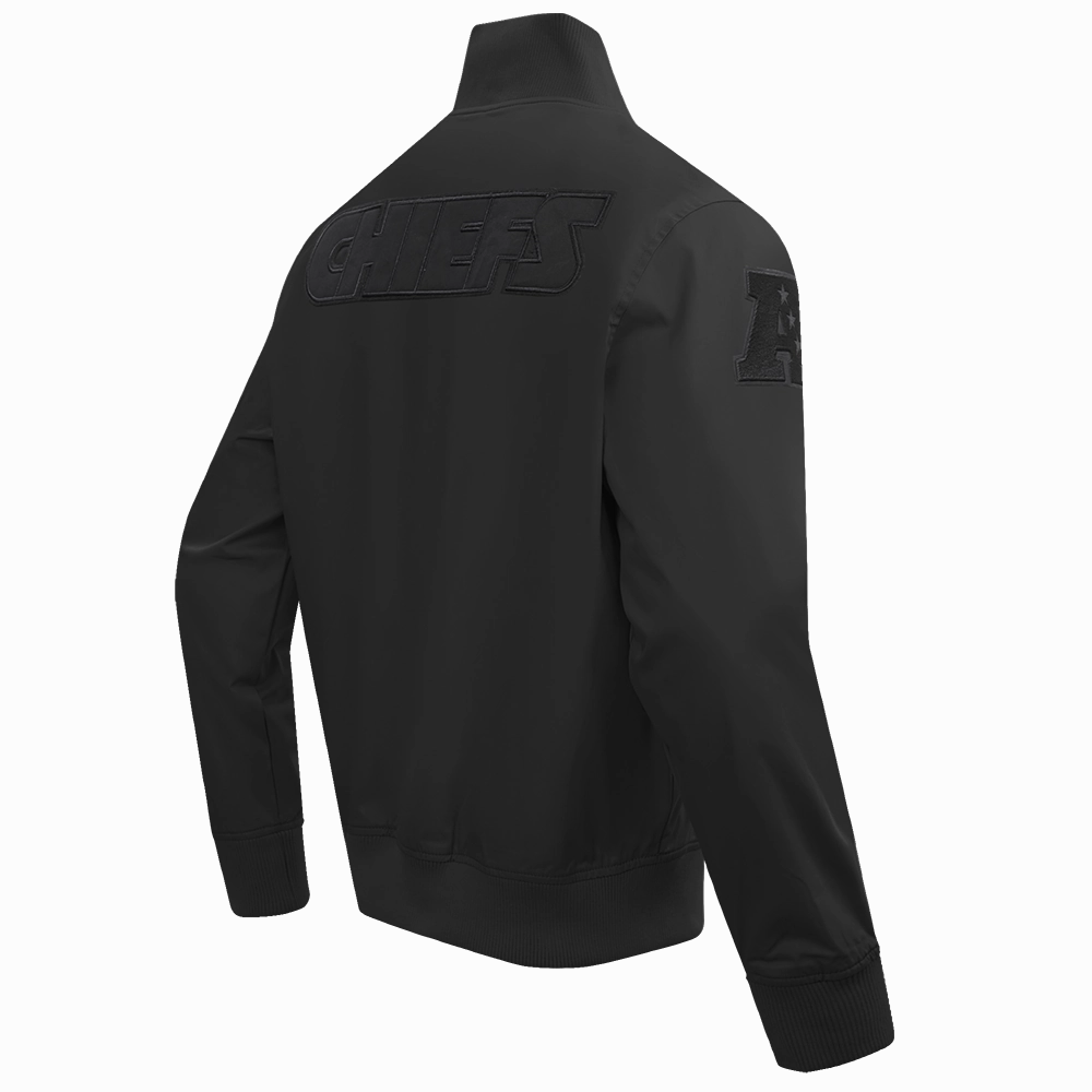 NFL KANSAS CITY CHIEFS NEUTRAL TWILL JACKET (BLACK)