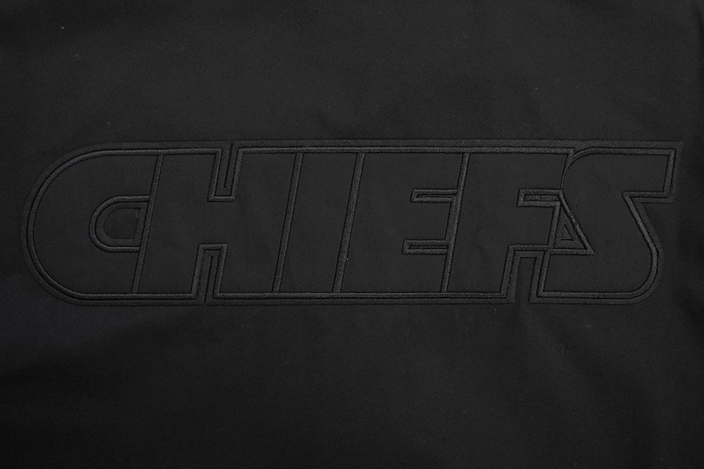 NFL KANSAS CITY CHIEFS NEUTRAL TWILL JACKET (BLACK)