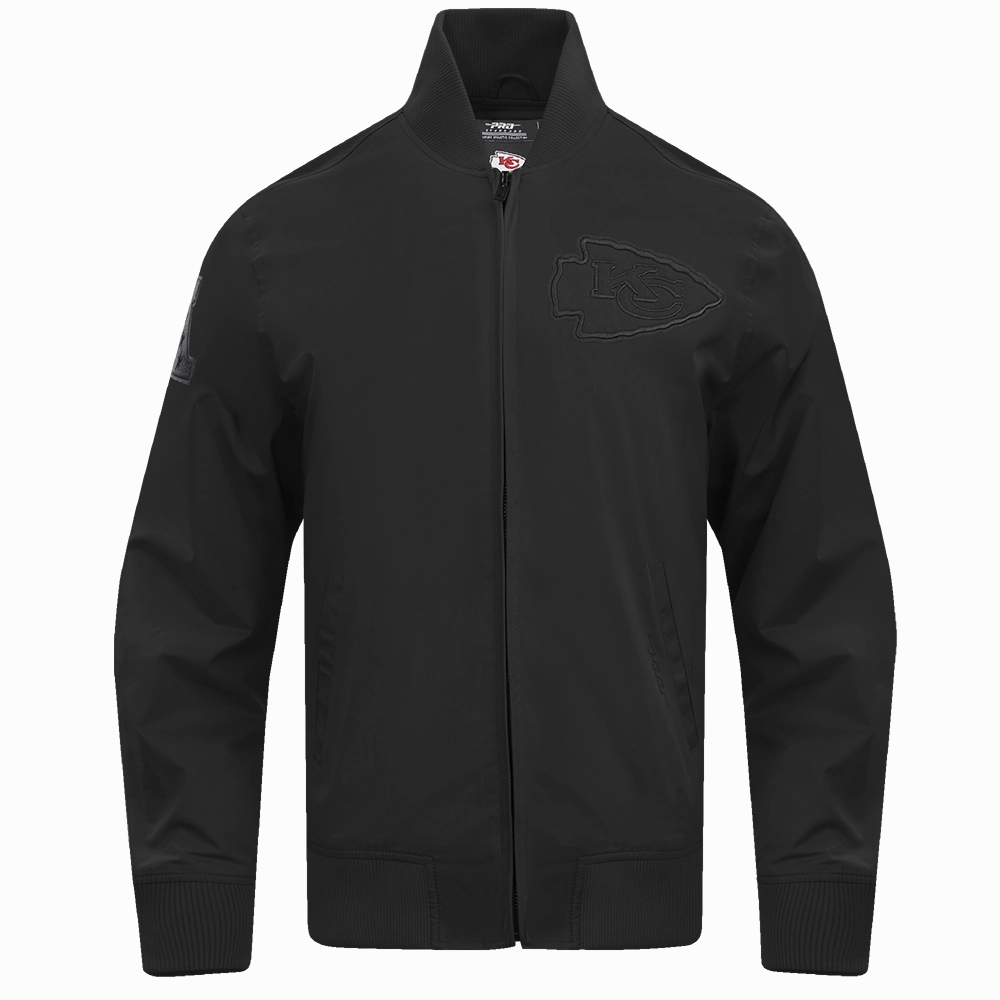 NFL KANSAS CITY CHIEFS NEUTRAL TWILL JACKET (BLACK)