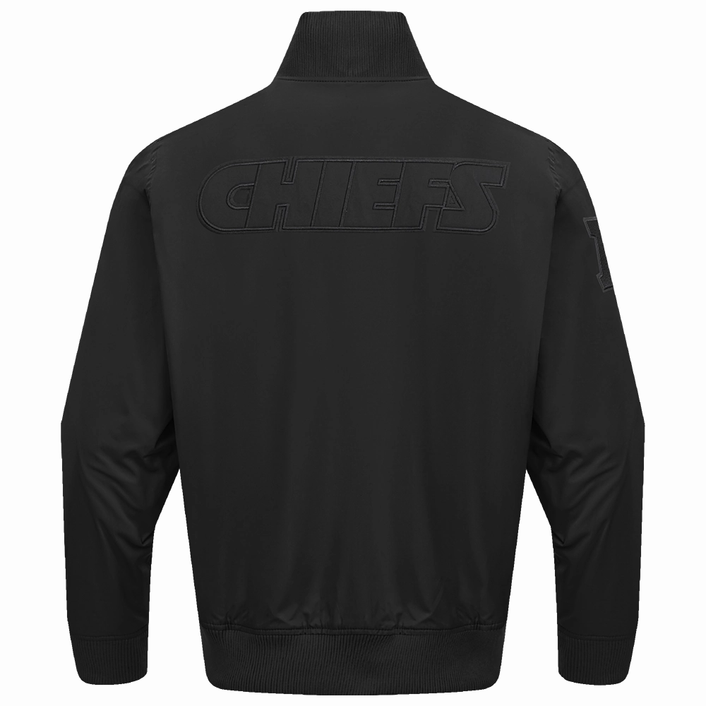 NFL KANSAS CITY CHIEFS NEUTRAL TWILL JACKET (BLACK)