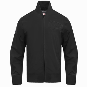 NFL KANSAS CITY CHIEFS NEUTRAL TWILL JACKET (BLACK)
