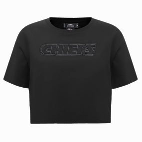 NFL KANSAS CITY CHIEFS NEUTRAL WOMEN'S BOXY TEE (BLACK)