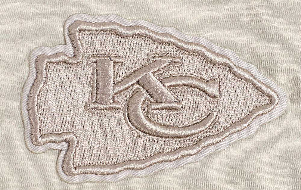 NFL KANSAS CITY CHIEFS NEUTRAL WOMEN'S BOXY TEE (TAUPE)