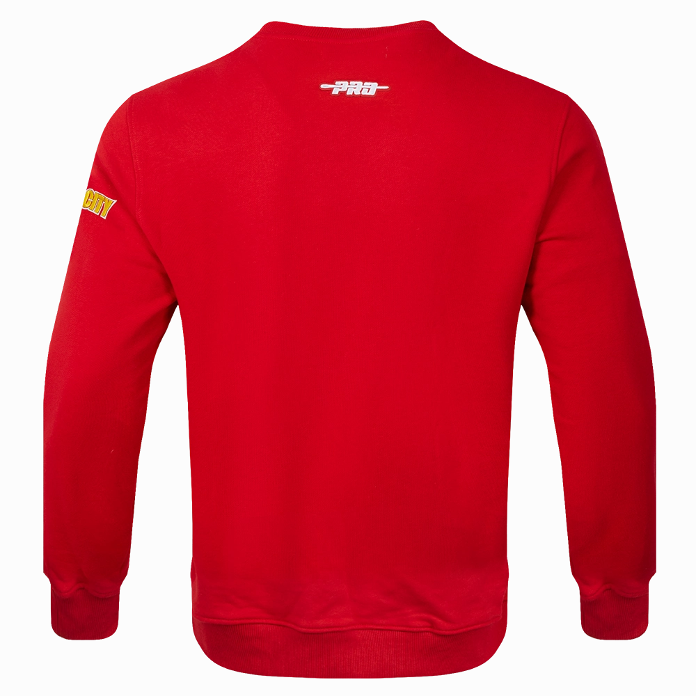 NFL KANSAS CITY CHIEFS OLD ENGLISH MEN'S CREWNECK (RED)