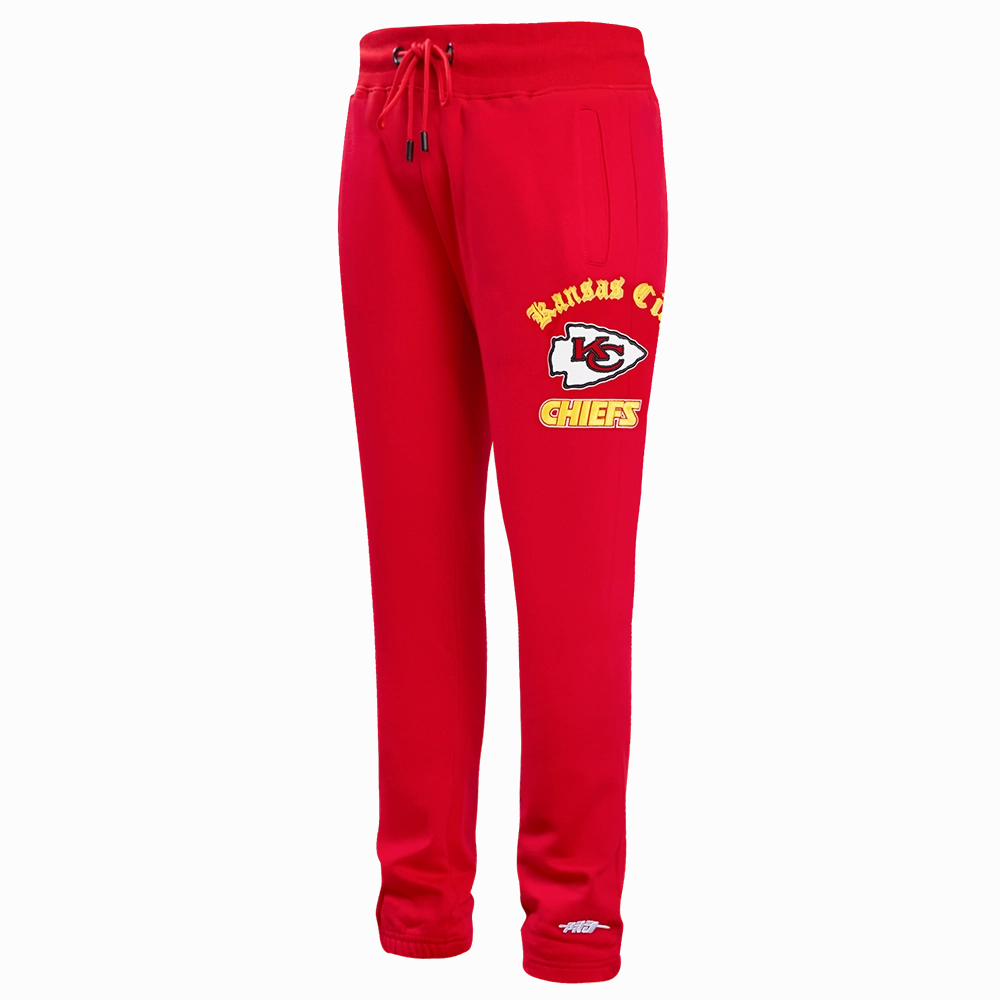 NFL KANSAS CITY CHIEFS OLD ENGLISH MEN'S SWEATPANT (RED)