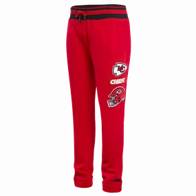 NFL KANSAS CITY CHIEFS RETRO CLASSIC MEN'S RIB SWEATPANT (RED/BLACK)