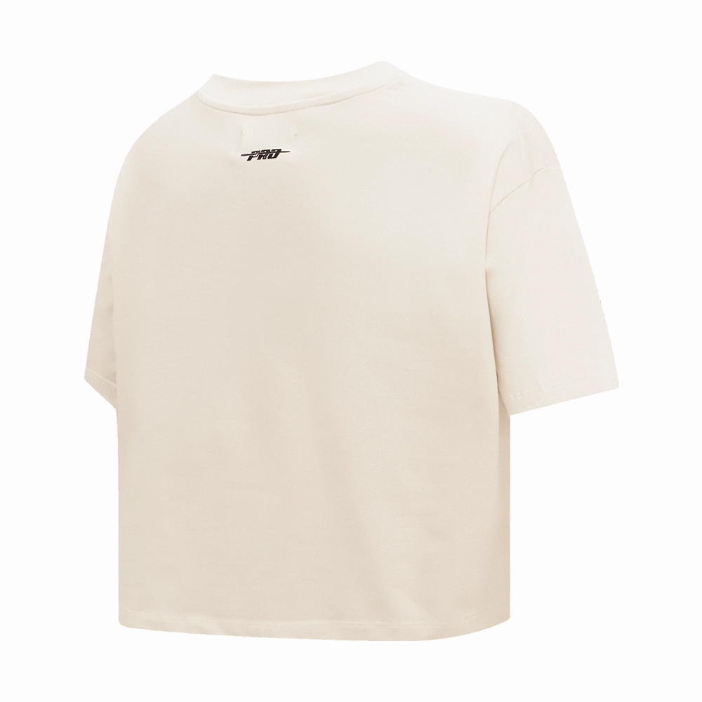 NFL KANSAS CITY CHIEFS RETRO CLASSIC WOMEN'S BOXY TEE (EGGSHELL)