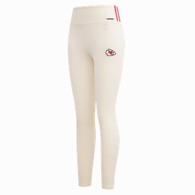 NFL KANSAS CITY CHIEFS RETRO CLASSIC WOMEN'S JERSEY LEGGING (EGGSHELL)