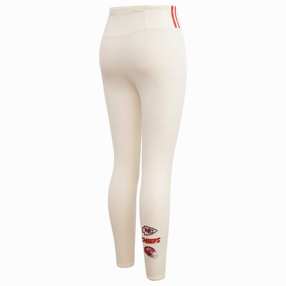 NFL KANSAS CITY CHIEFS RETRO CLASSIC WOMEN'S JERSEY LEGGING (EGGSHELL)