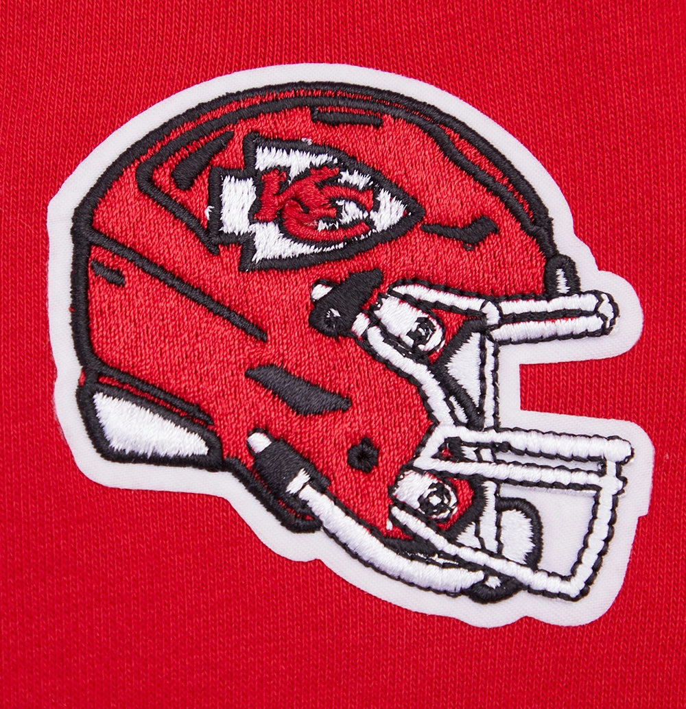 NFL KANSAS CITY CHIEFS RETRO CLASSIC WOMEN'S RIB CREWNECK (RED)