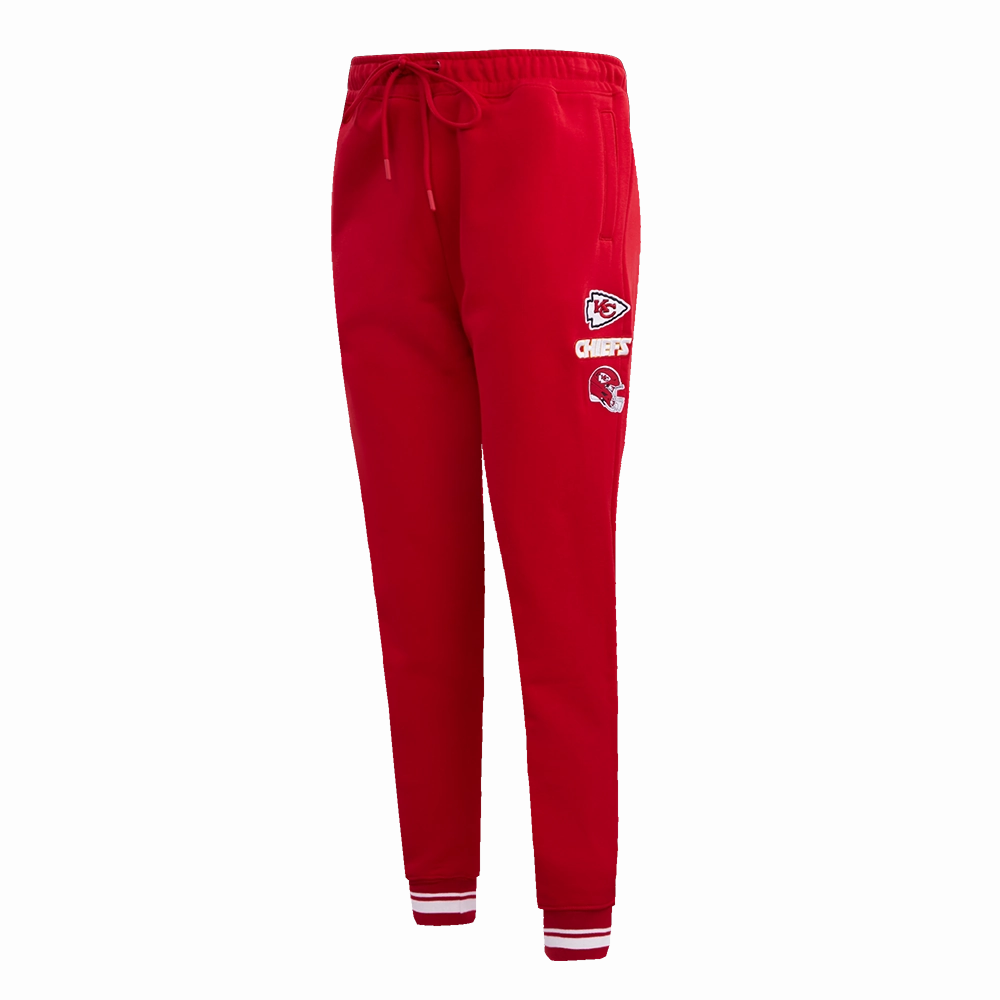 NFL KANSAS CITY CHIEFS RETRO CLASSIC WOMEN'S RIB SWEATPANT (RED)