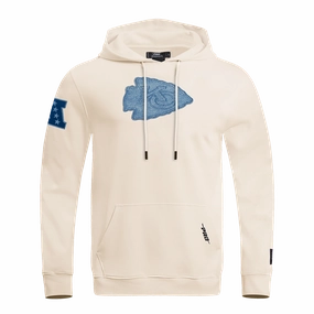 NFL KANSAS CITY CHIEFS VARSITY BLUES MEN'S PULLOVER HOODIE (LINEN)