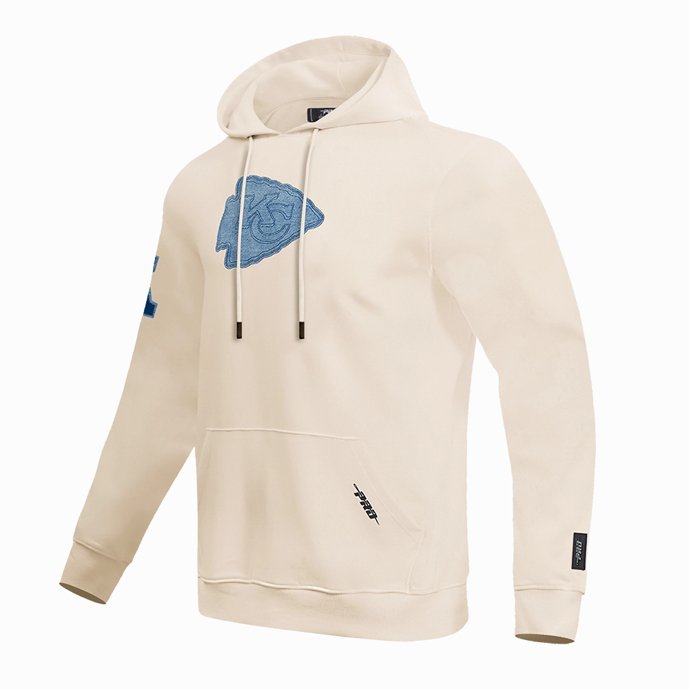NFL KANSAS CITY CHIEFS VARSITY BLUES MEN'S PULLOVER HOODIE (LINEN)