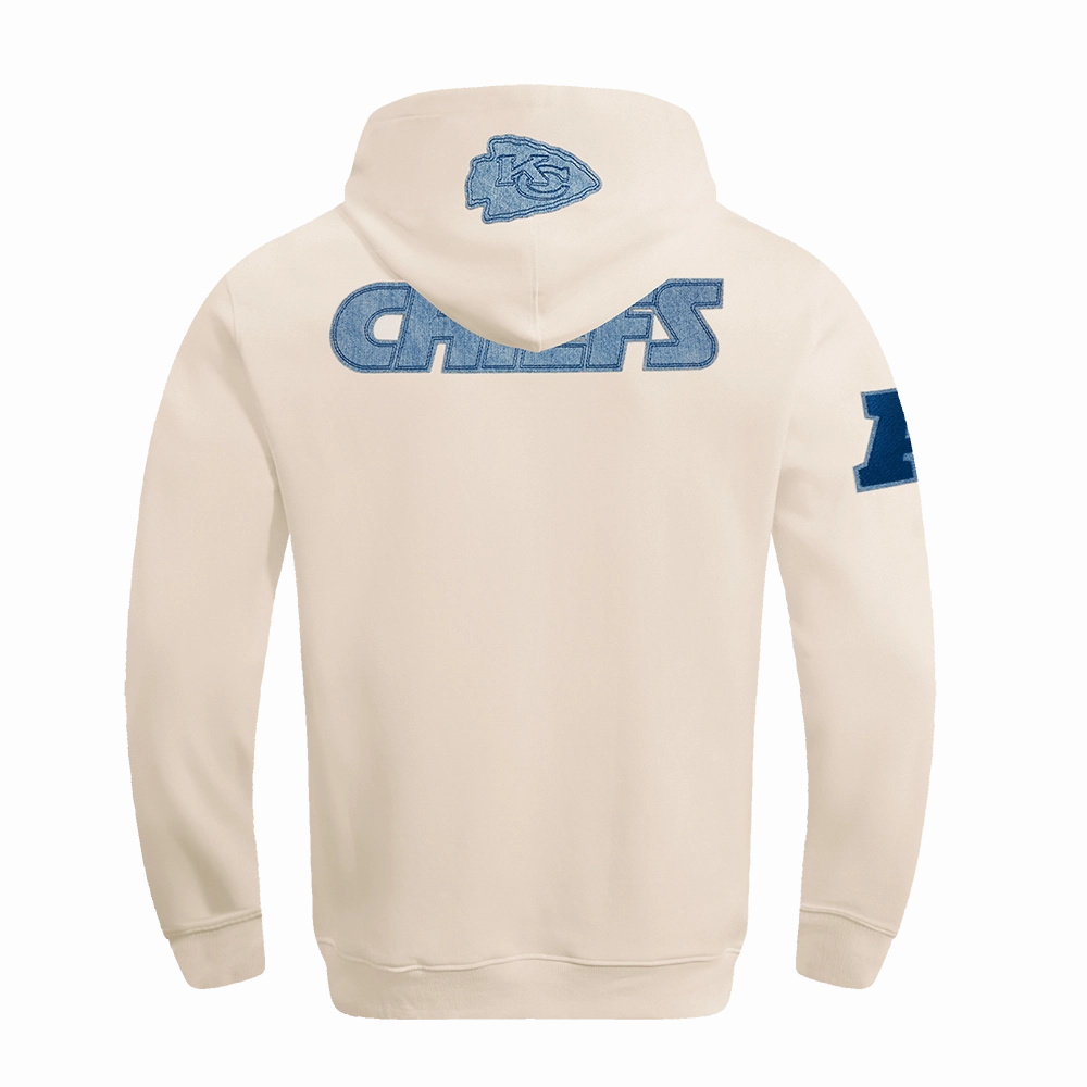 NFL KANSAS CITY CHIEFS VARSITY BLUES MEN'S PULLOVER HOODIE (LINEN)