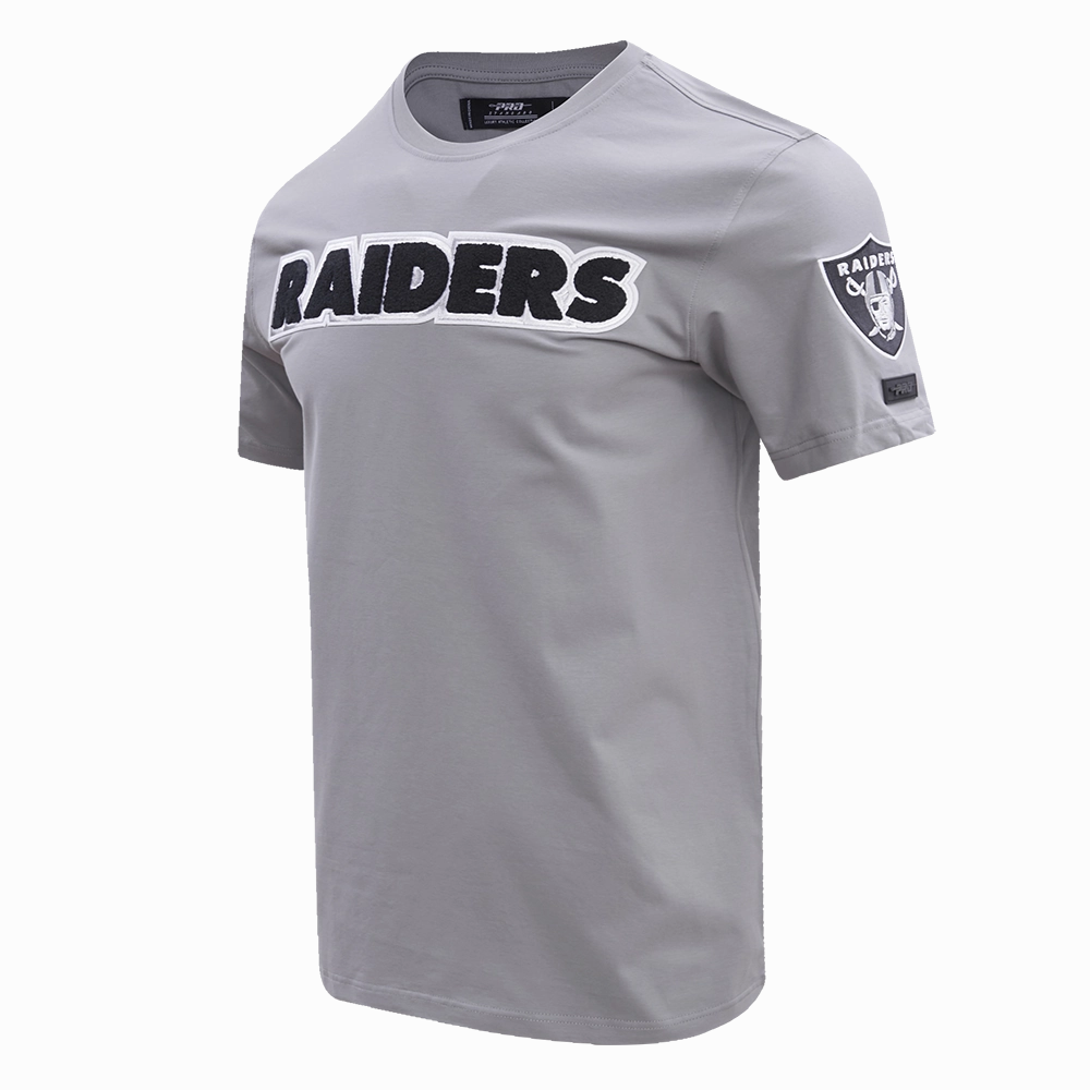 NFL LAS VEGAS RAIDERS CLASSIC CHENILLE   TEE (GRAY)