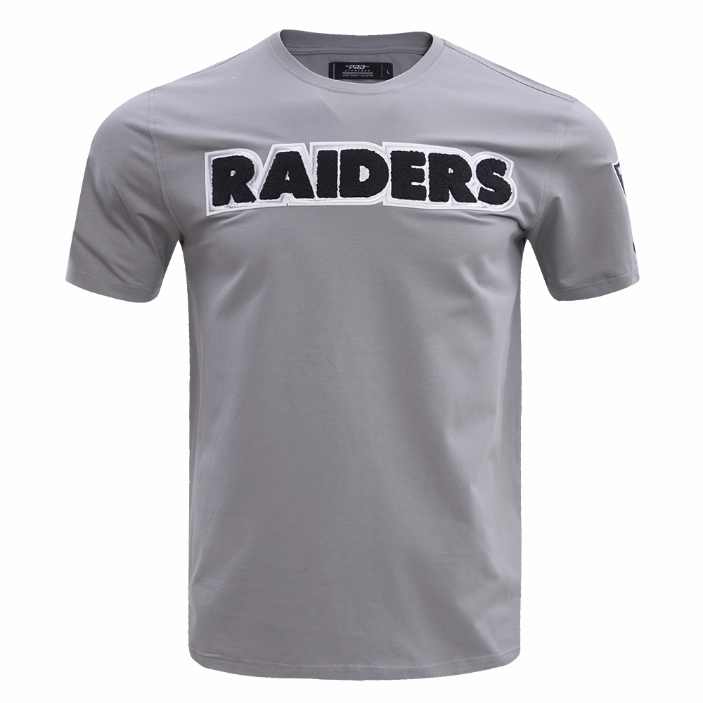 NFL LAS VEGAS RAIDERS CLASSIC CHENILLE   TEE (GRAY)