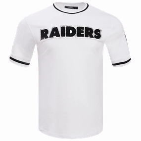 NFL LAS VEGAS RAIDERS CLASSIC CHENILLE DOUBLE KNIT TEE (WHITE)