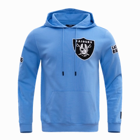 NFL LAS VEGAS RAIDERS CLASSIC CHENILLE MEN'S PULLOVER HOODIE (UNIVERSITY BLUE)