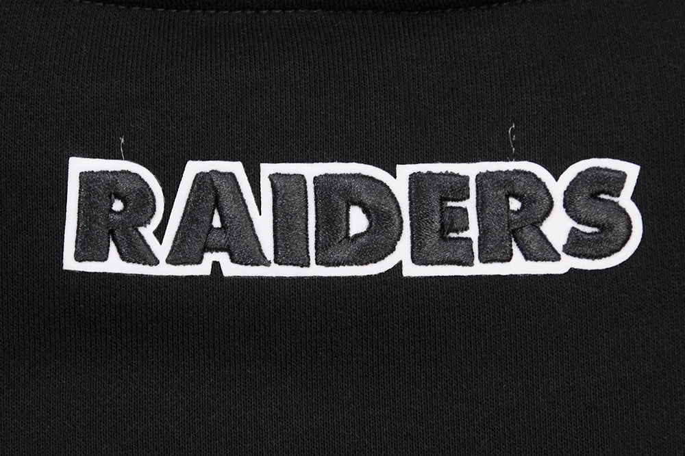 NFL LAS VEGAS RAIDERS CLASSIC WOMEN'S CREWNECK (BLACK)