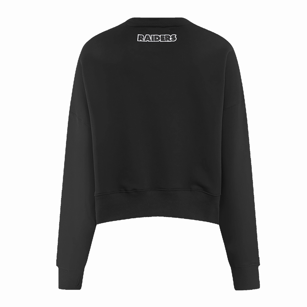 NFL LAS VEGAS RAIDERS CLASSIC WOMEN'S CREWNECK (BLACK)