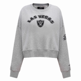 NFL LAS VEGAS RAIDERS CLASSIC WOMEN'S CREWNECK (HEATHER GREY)