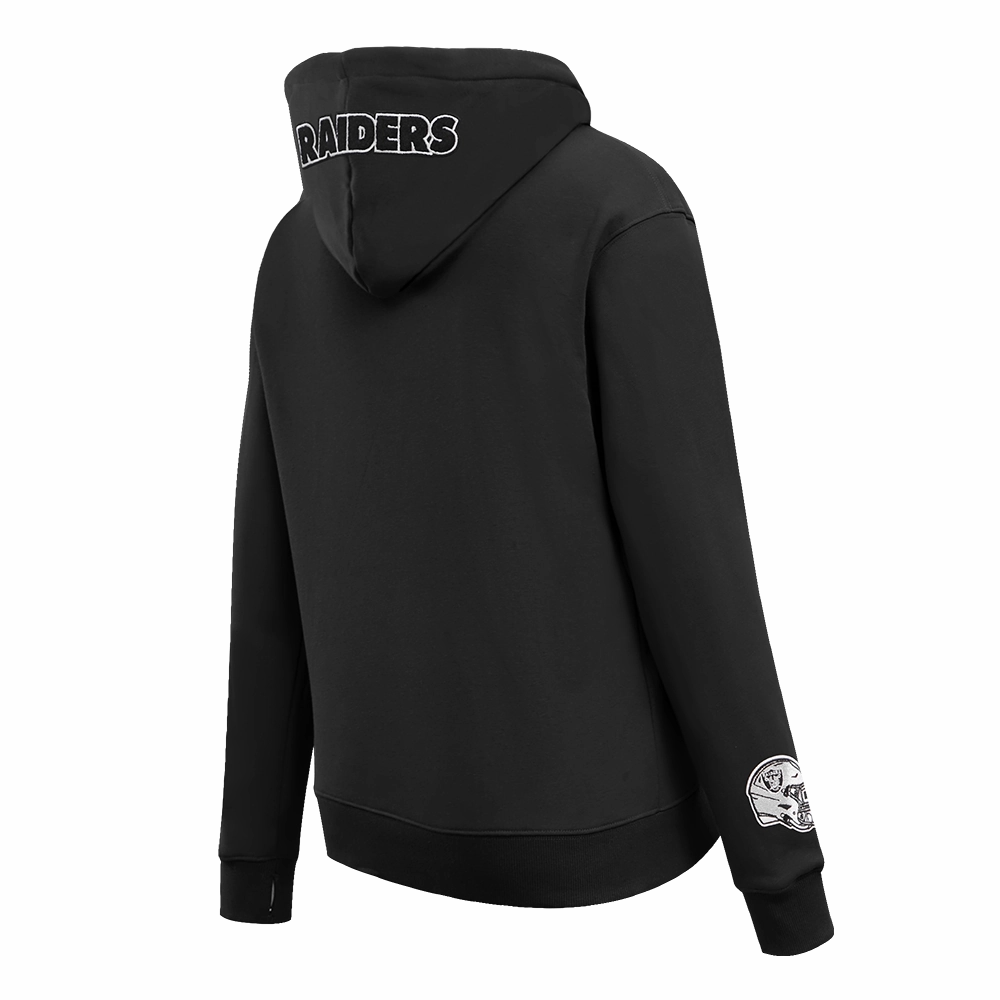 NFL LAS VEGAS RAIDERS CLASSIC WOMEN'S PULLOVER HOODIE (BLACK)