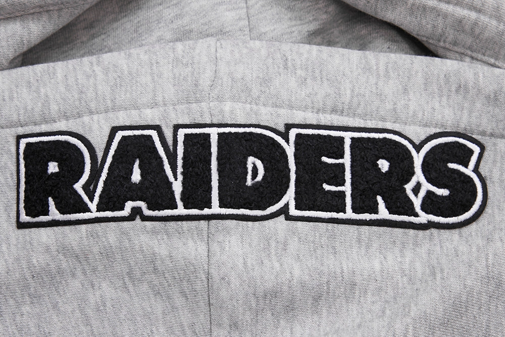NFL LAS VEGAS RAIDERS CLASSIC WOMEN'S PULLOVER HOODIE (HEATHER GREY)