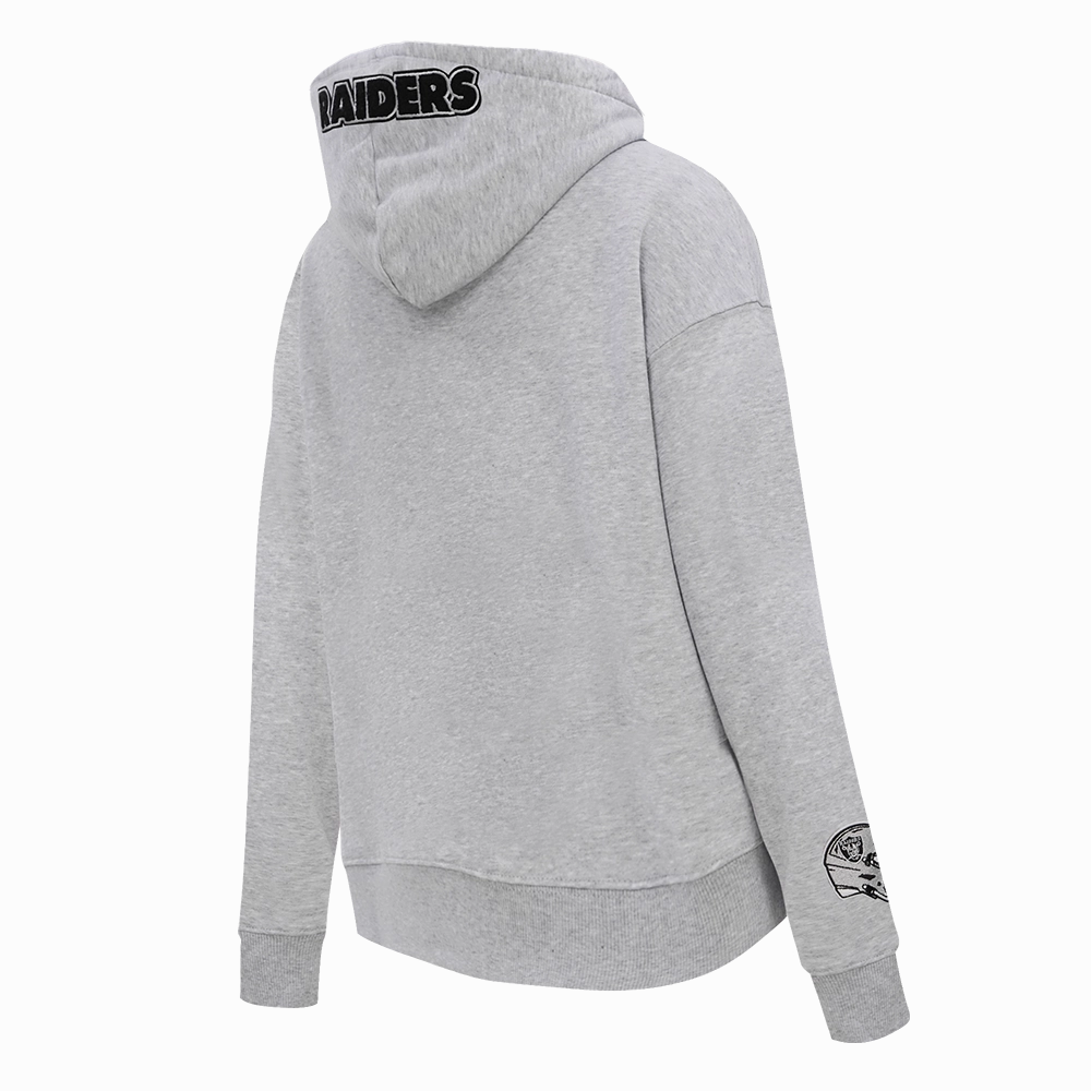 NFL LAS VEGAS RAIDERS CLASSIC WOMEN'S PULLOVER HOODIE (HEATHER GREY)