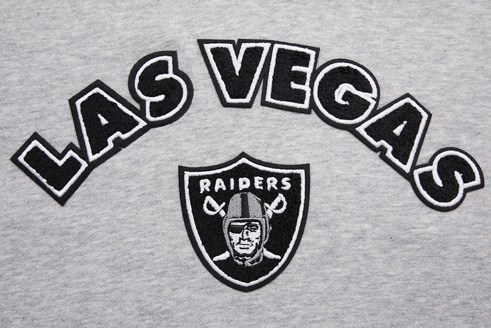 NFL LAS VEGAS RAIDERS CLASSIC WOMEN'S PULLOVER HOODIE (HEATHER GREY)