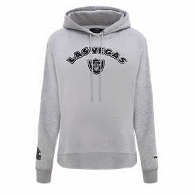 NFL LAS VEGAS RAIDERS CLASSIC WOMEN'S PULLOVER HOODIE (HEATHER GREY)