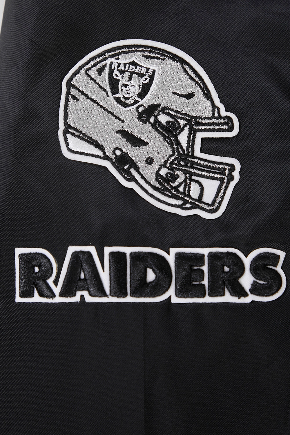 NFL LAS VEGAS RAIDERS CLASSIC WOMEN'S SATIN JACKET (BLACK)