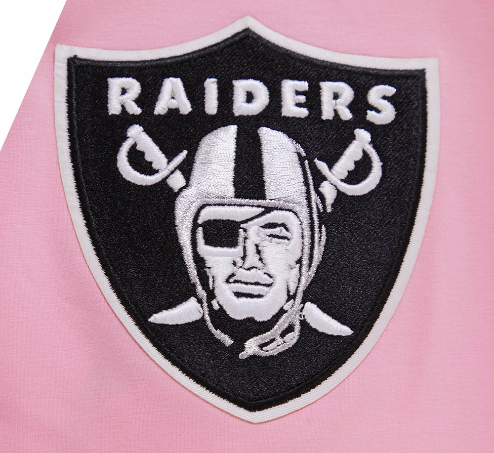 NFL LAS VEGAS RAIDERS LOGO PRO TEAM MEN'S TEE (PINK)