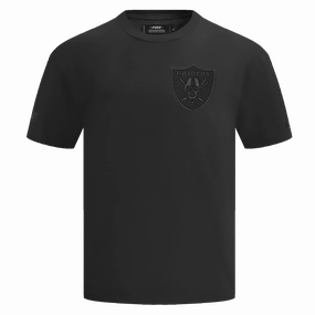 NFL LAS VEGAS RAIDERS NEUTRAL DROP SHOULDER MEN'S TEE (BLACK)
