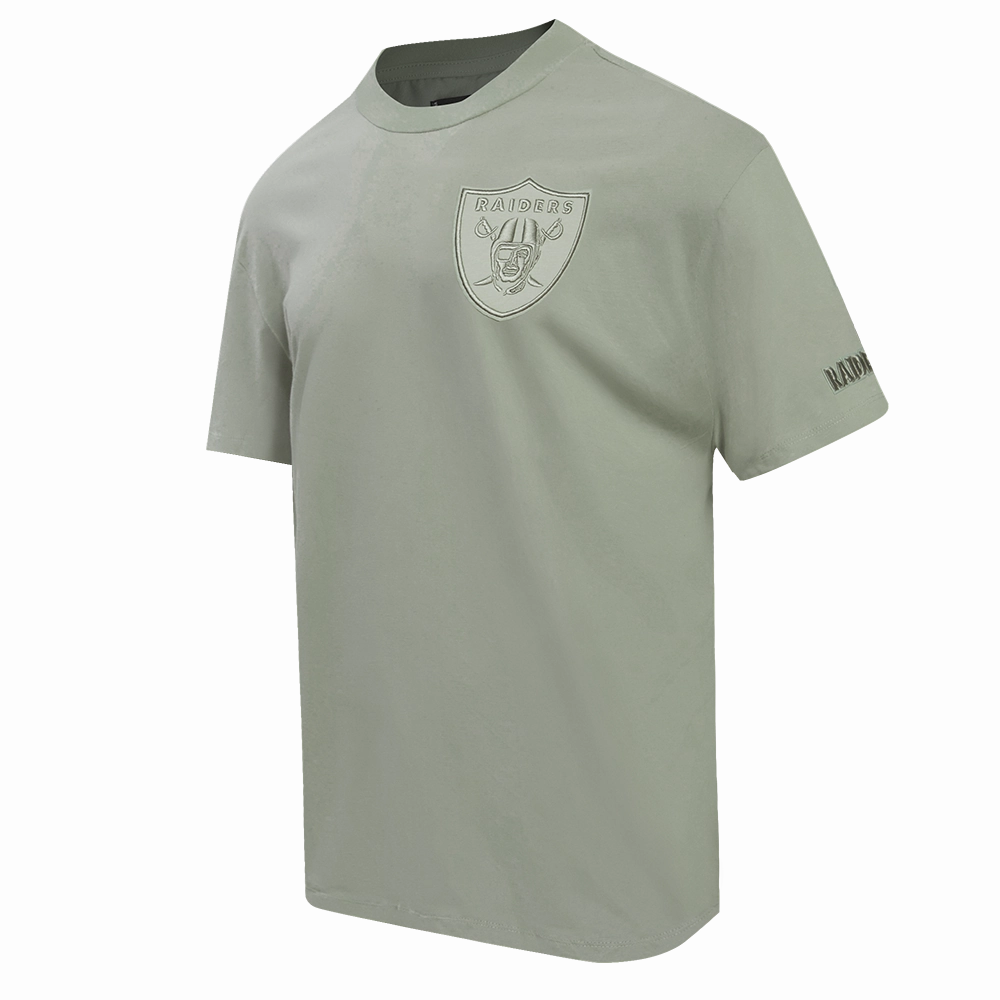 NFL LAS VEGAS RAIDERS NEUTRAL DROP SHOULDER MEN'S TEE (MOSS)