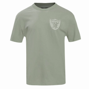 NFL LAS VEGAS RAIDERS NEUTRAL DROP SHOULDER MEN'S TEE (MOSS)