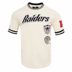 NFL LAS VEGAS RAIDERS RETRO CLASSIC MEN'S TEE (EGGSHELL/ BLACK)