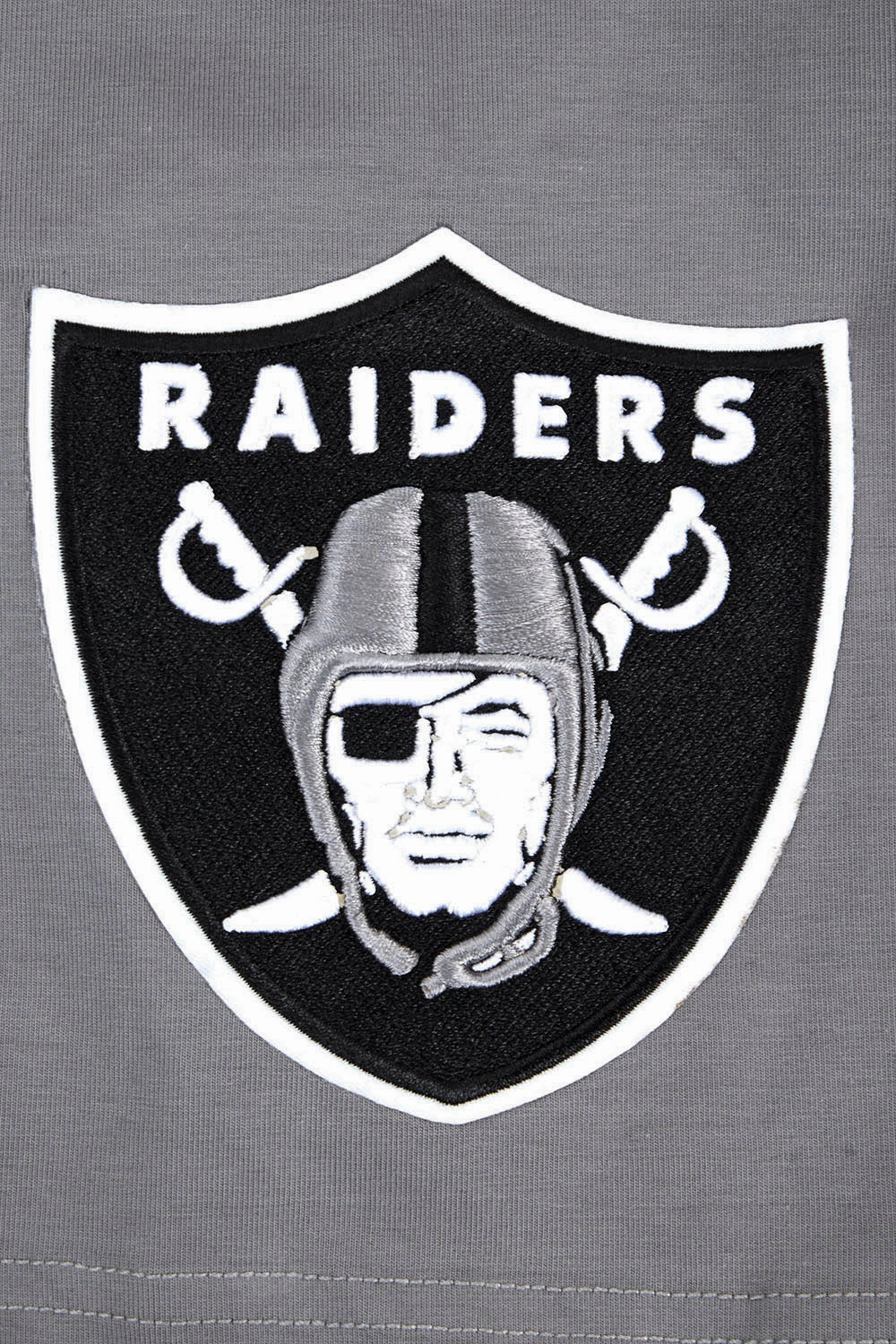 NFL LAS VEGAS RAIDERS SCRIPT TAIL MEN'S   TEE (GRAY)