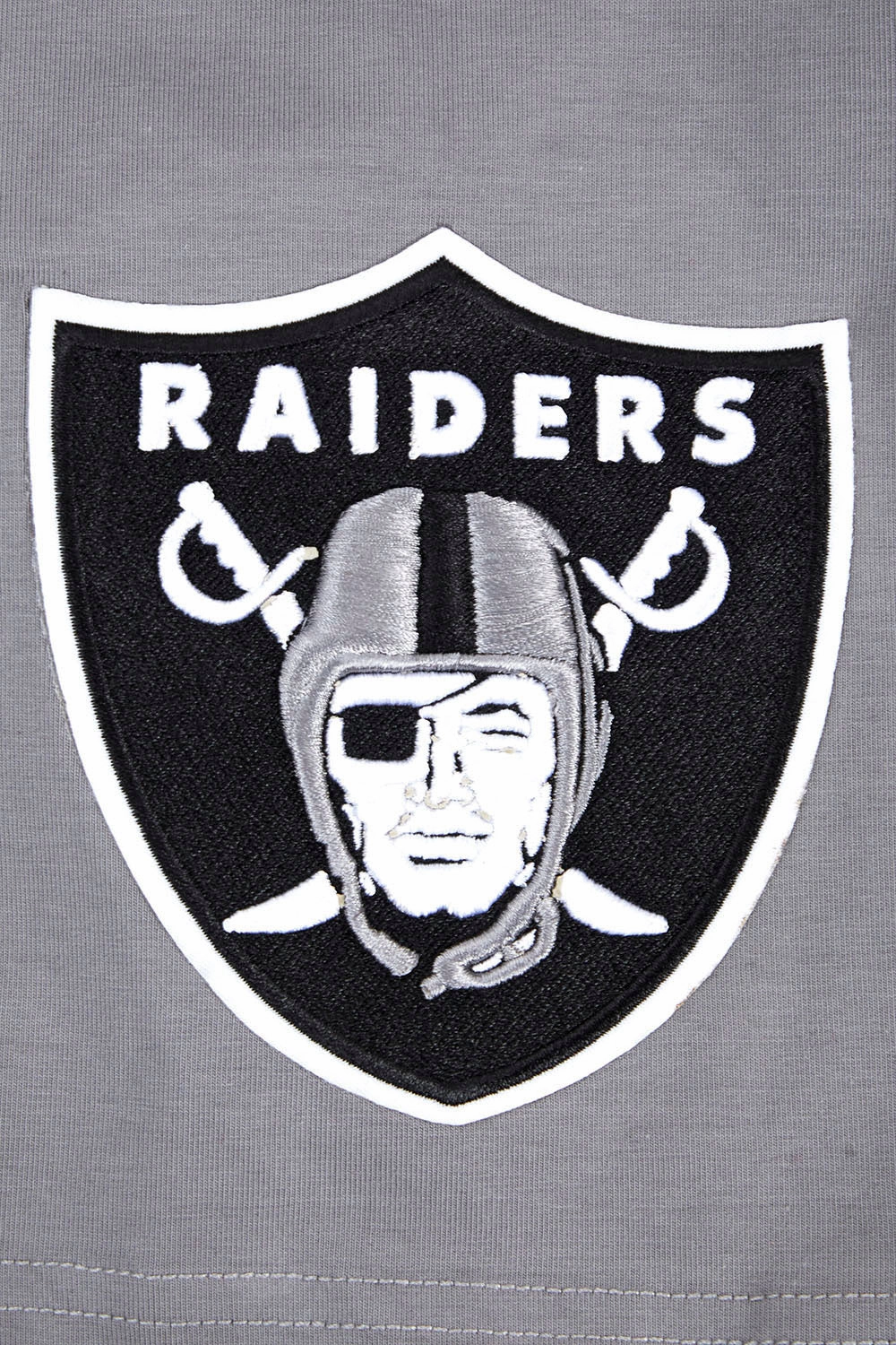 NFL LAS VEGAS RAIDERS SCRIPT TAIL MEN'S   TEE (GRAY)