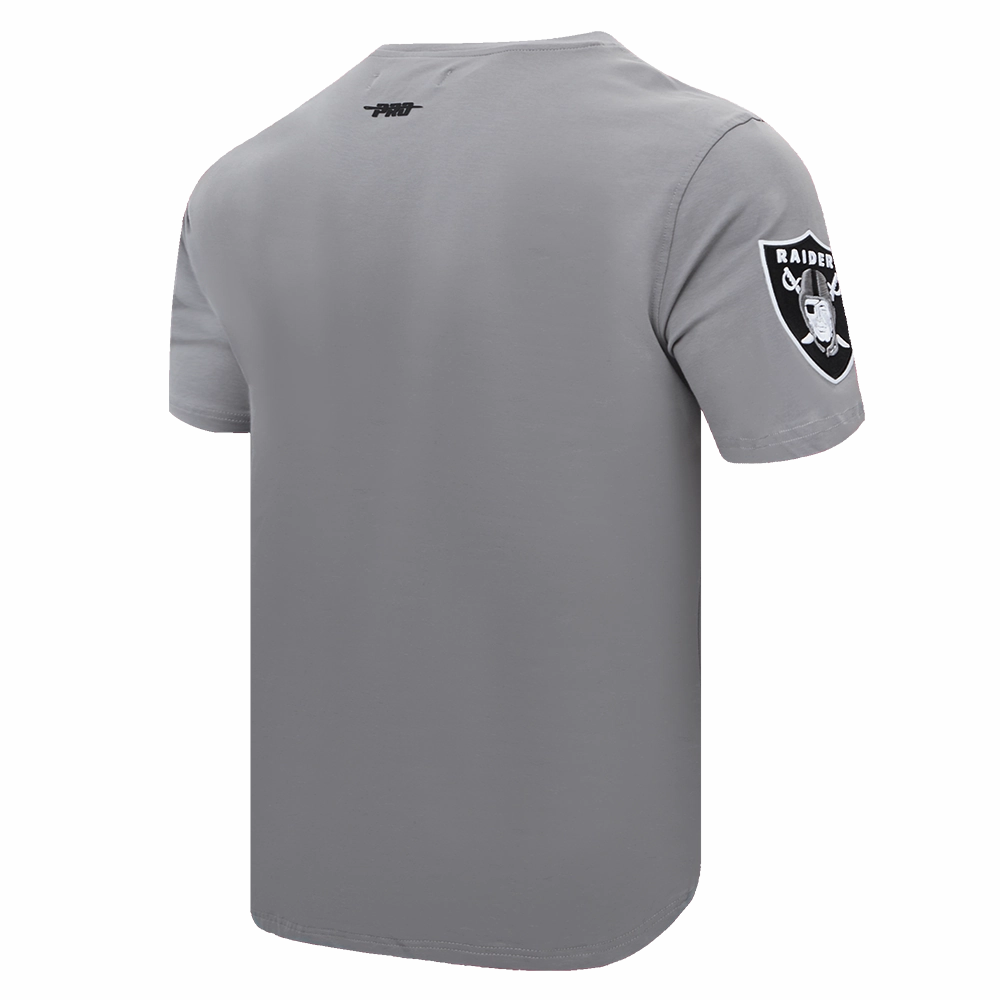 NFL LAS VEGAS RAIDERS SCRIPT TAIL MEN'S   TEE (GRAY)