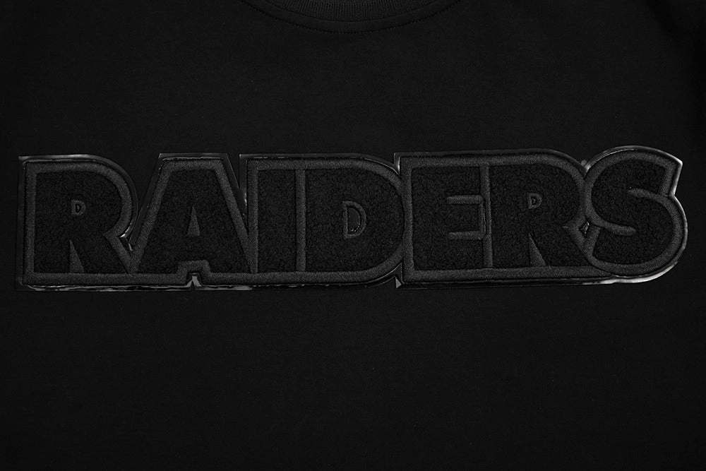 NFL LAS VEGAS RAIDERS TRIPLE BLACK MEN'S TEE (BLACK)
