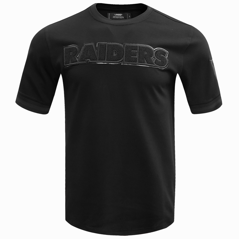 NFL LAS VEGAS RAIDERS TRIPLE BLACK MEN'S TEE (BLACK)