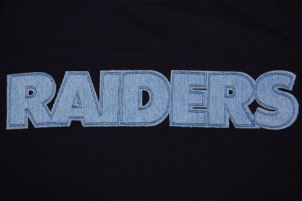 NFL LAS VEGAS RAIDERS VARSITY BLUES MEN'S TEE (BLACK)