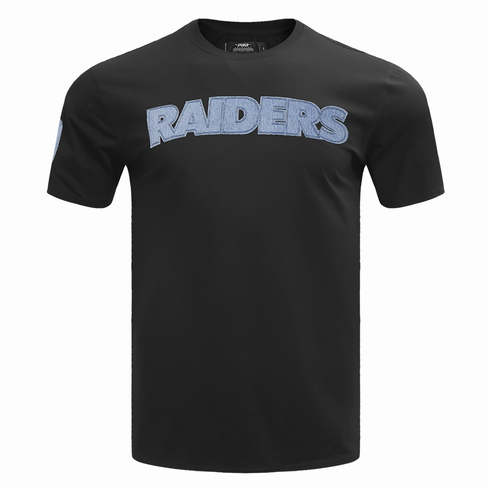 NFL LAS VEGAS RAIDERS VARSITY BLUES MEN'S TEE (BLACK)