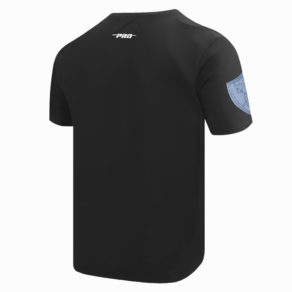 NFL LAS VEGAS RAIDERS VARSITY BLUES MEN'S TEE (BLACK)