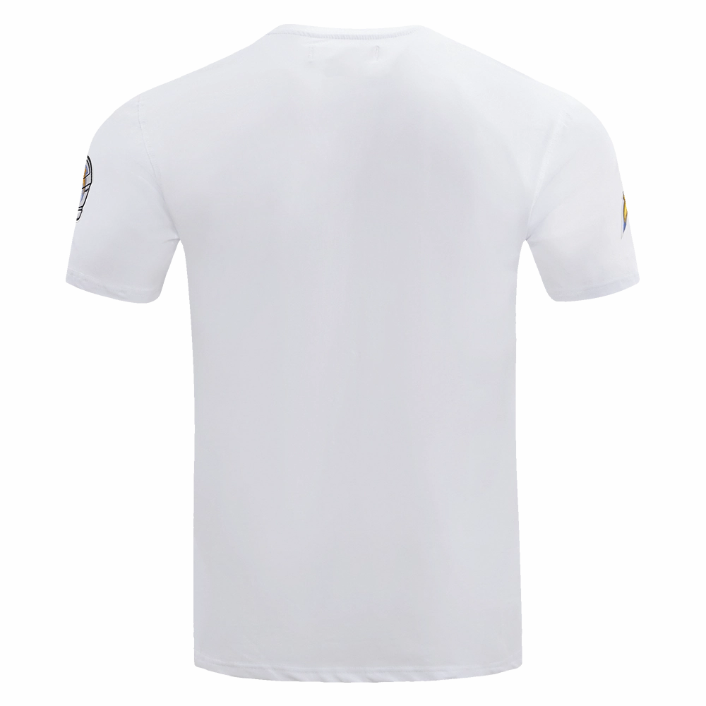 NFL LOS ANGELES CHARGERS CLASSIC CHENILLE MEN'S SINGLE JERSEY TEE (WHITE)