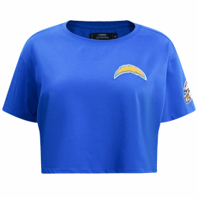 NFL LOS ANGELES CHARGERS CLASSIC WOMEN'S SINGLE JERSEY BOXY TEE (ROYAL BLUE)
