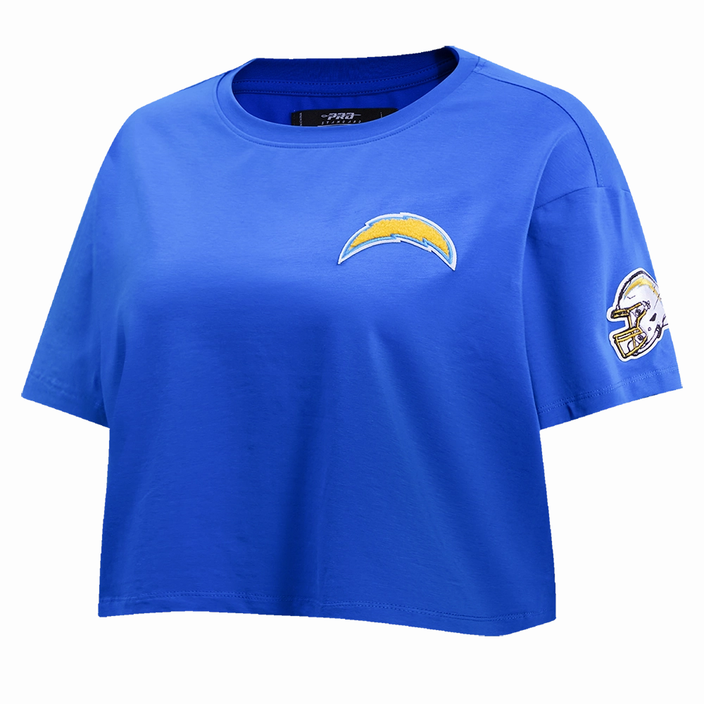 NFL LOS ANGELES CHARGERS CLASSIC WOMEN'S SINGLE JERSEY BOXY TEE (ROYAL BLUE)