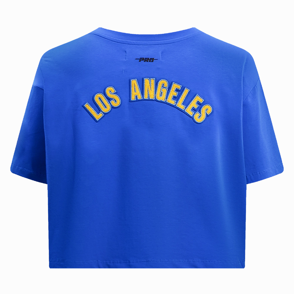 NFL LOS ANGELES CHARGERS CLASSIC WOMEN'S SINGLE JERSEY BOXY TEE (ROYAL BLUE)