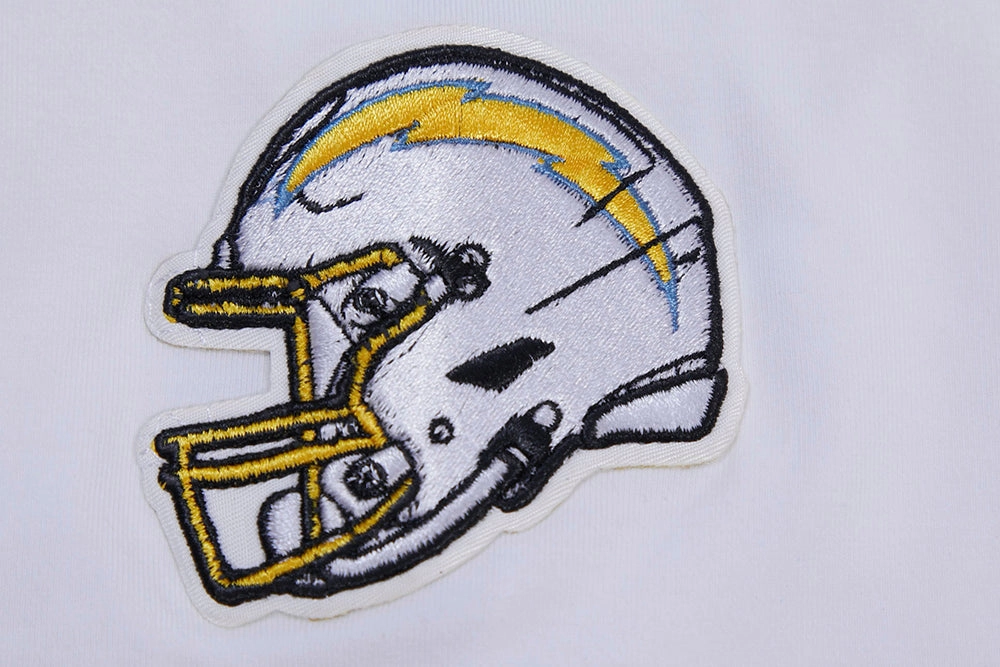 NFL LOS ANGELES CHARGERS CLASSIC WOMEN'S SINGLE JERSEY BOXY TEE (WHITE)