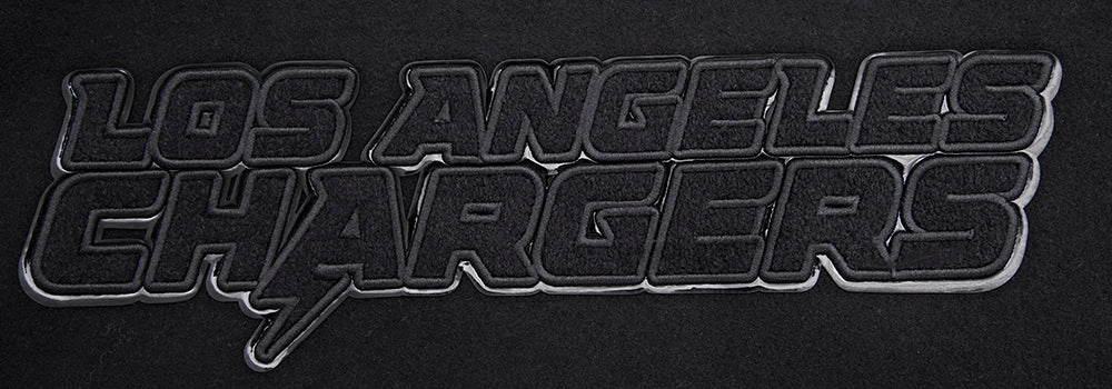 NFL LOS ANGELES CHARGERS TRIPLE BLACK MEN'S WOOL VARSITY JACKET (TRIPLE BLACK MEN'S)